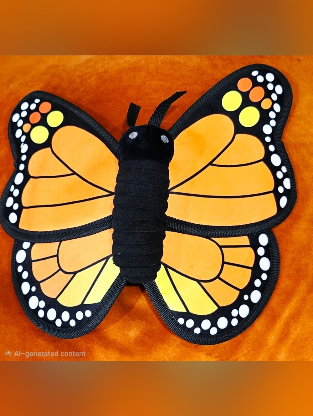 NEW! P.L.A.Y. Monarch Butterfly Plush Toy Size L